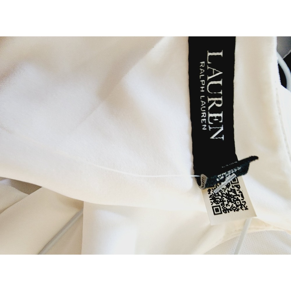 Lauren Ralph Lauren Womens Colorblock Sheath Dress Navy White Size 8 - Picture 7 of 15